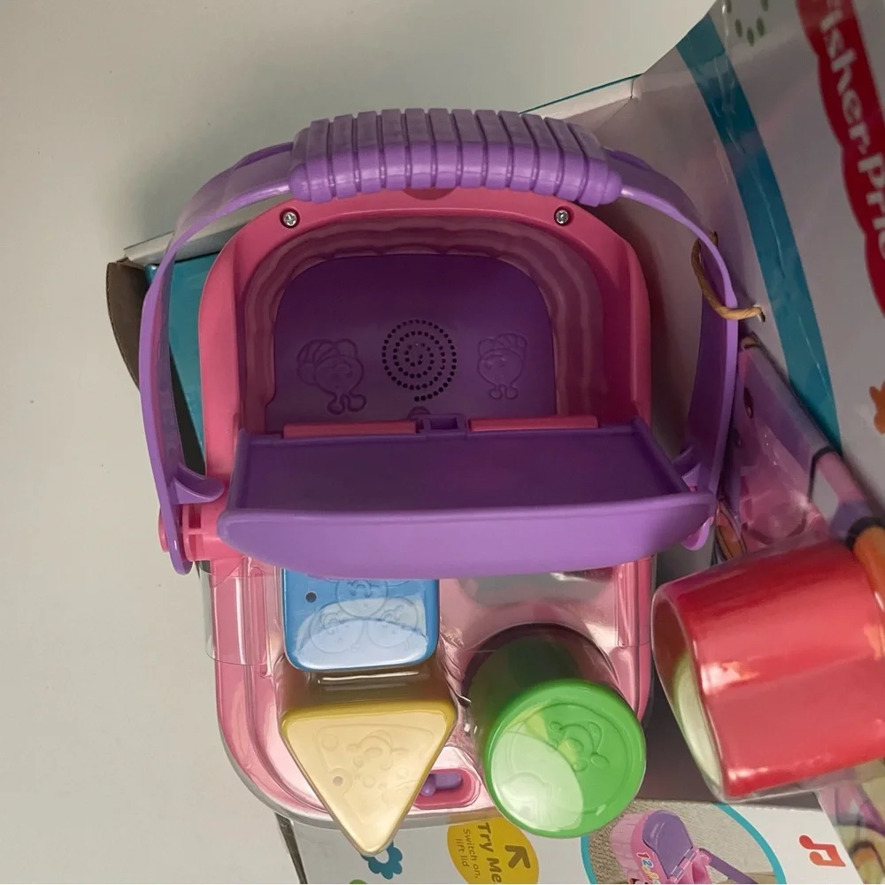 Fisher Price Laugh & Learn Picnic Basket Shapes Numbers Music Talks Words New